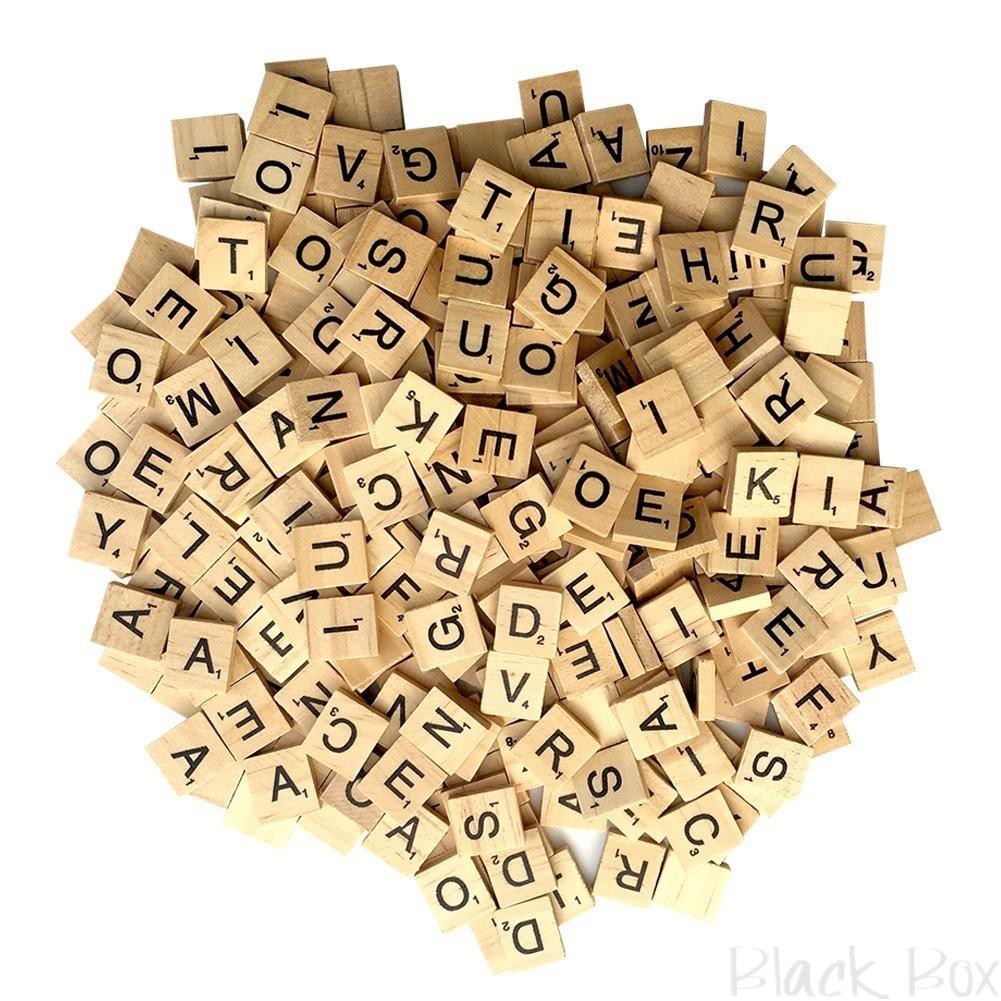 限時下殺 現貨木質字母拼字木片組scrabble大寫 小寫 大小寫混裝英文字母木片彩虹多米諾骨牌木製積木早教 蝦皮購物
