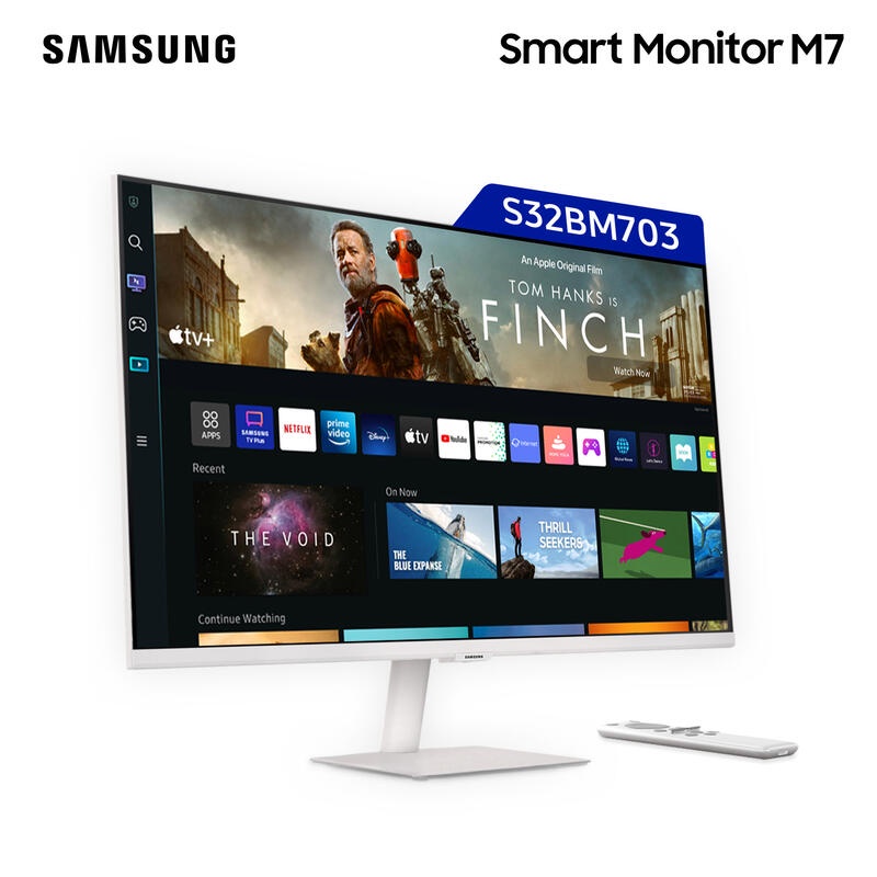 SAMSUNG 三星32吋4K 螢幕顯示器 M7 白/黑色 2022款 S32BM703UC  有喇叭【現貨】