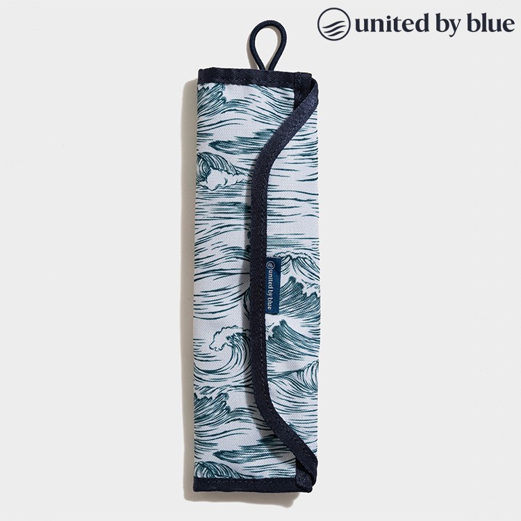 United by blue 防潑水餐具收納包組 印花藍色 814-038 Utensil Kit