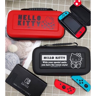 正版三麗鷗 HELLO KITTY 凱蒂貓 防摔手提硬殼包 KT卡通switch遊戲主機包 約25公分[可愛娃娃]