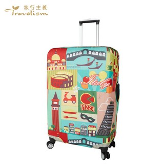 【箱衣WAY-免運】[Travelism-世界系列] LCS392義大利噴繪 行李箱套旅行箱登機箱防塵套創意箱套