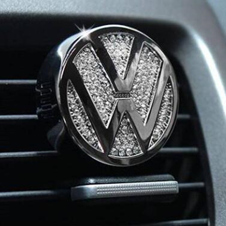 福斯 VW 汽車內飾挂件 Golf Tiguan GTI POLO 車標內飾空調出風口掛飾 車內飾品擺件