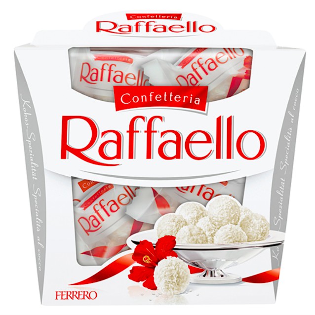 代購 義大利 Ferrero Raffaello 雪莎巧克力/ 雪莎巧克力風味威化點心球 150g