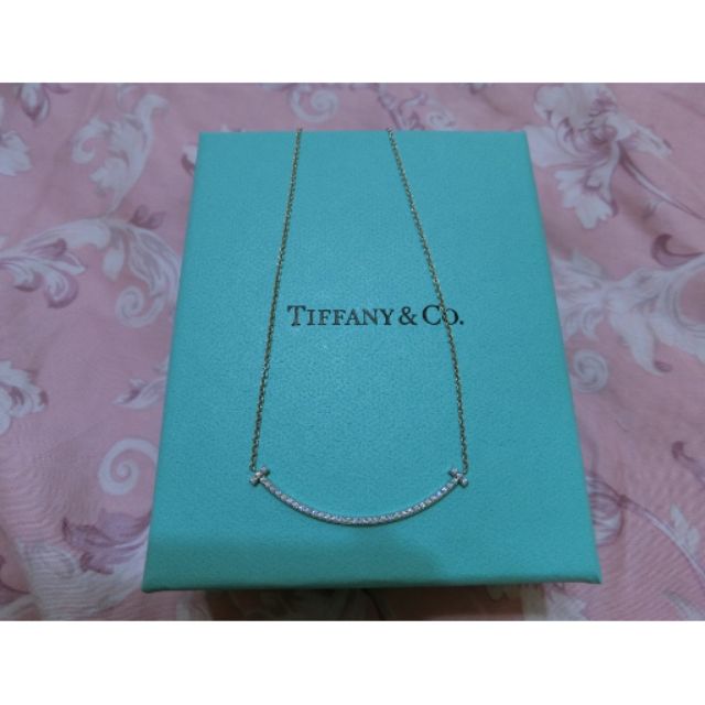 Tiffany&amp;Co. 微笑系列18k白金鑽石項鍊