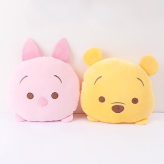 【頭型扁枕TSUM TSUM維尼家族】Norns 迪士尼正版午安枕 小熊維尼 小豬抱枕 靠枕 玩偶