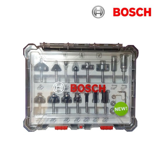 【合眾五金】『含稅』BOSCH 博世 修邊刀15件組(6mm) 實體店面安心購買