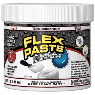 Flex Paste飛速防水補洞橡膠膏-白色(1磅/454g)