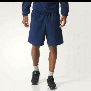 出清特價愛迪達 adidas 新款 ZONE系列運動休閒短褲 深藍色 S94815