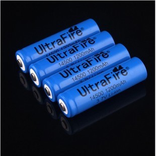 全新14500鋰電池400mAh 3.7V強光手電筒電池AA 3號充電鋰電池