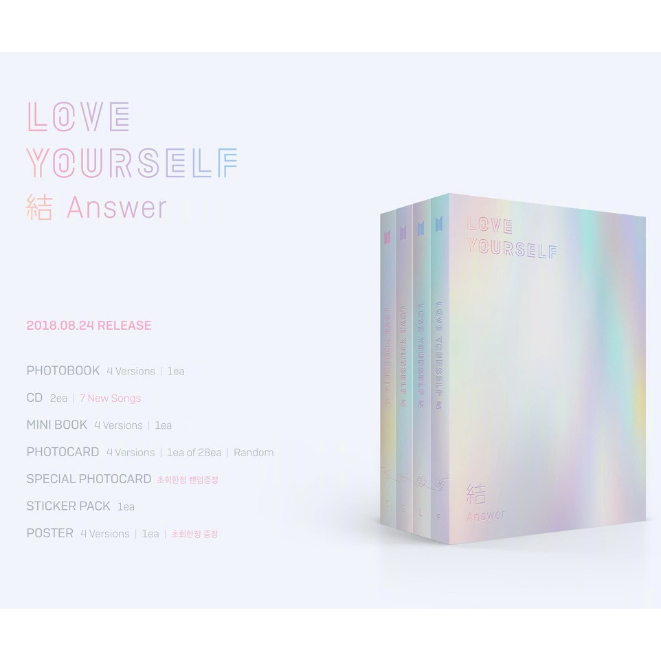 防彈少年團親筆簽名3輯后續bts Love Yourself 结answer簽to 蝦皮購物