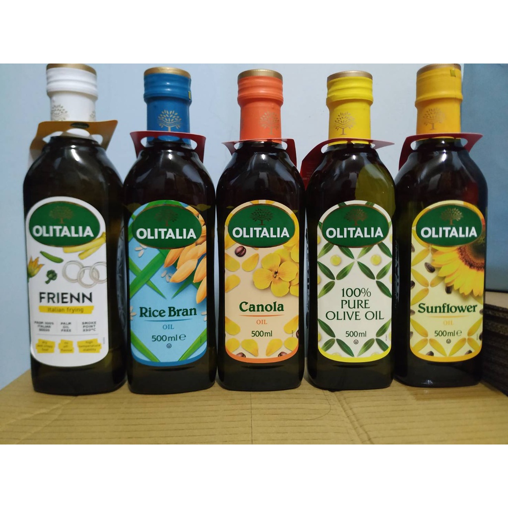 (10%蝦幣回饋/免運) Olitalia 奧利塔 純橄欖油 葡萄籽油 葵花油 玄米油 芥花油 500ml/瓶
