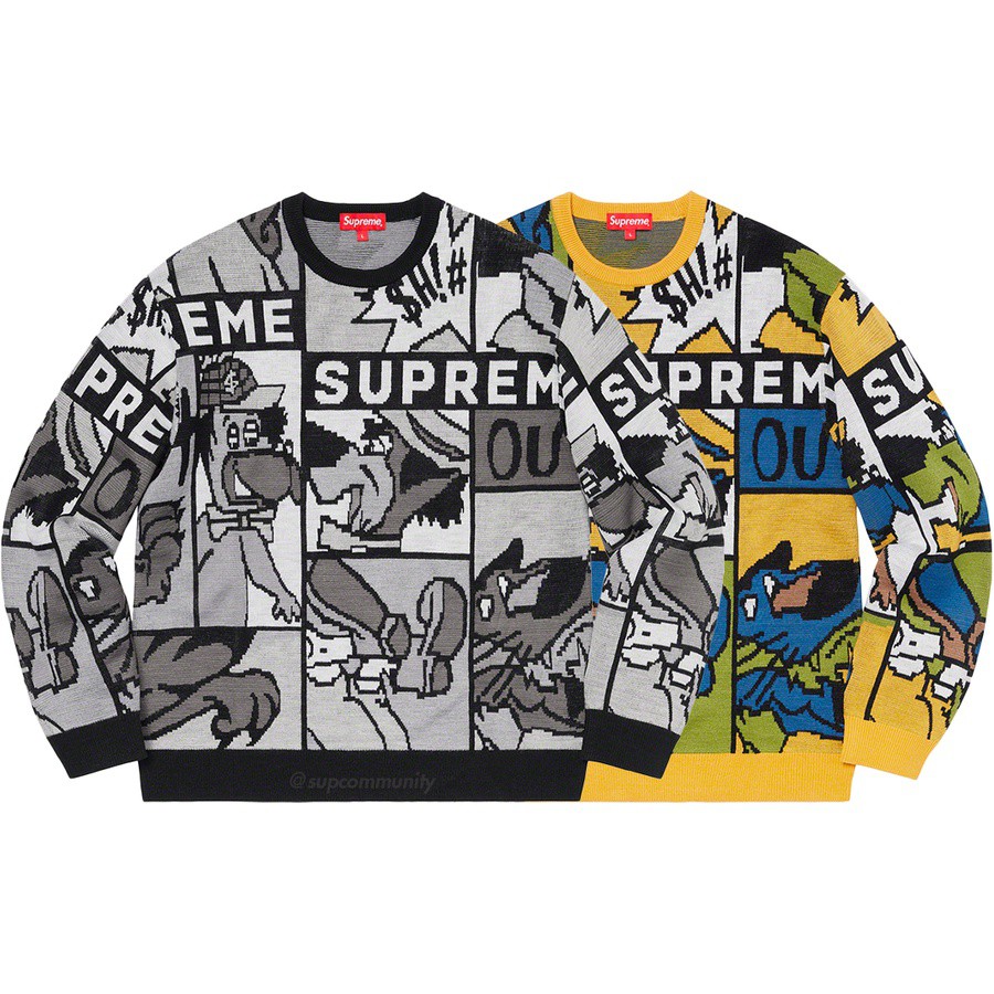 紐約范特西】 預購SUPREME SS20 Cartoon Sweater 卡通毛衣| 蝦皮購物 紐約范特西】 預購SUPREME SS20 Cartoon Sweater 卡通毛衣| 蝦皮購物