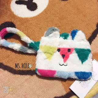 ☄毛絨絨零錢袋☃漸層彩虹兔兔子大抱枕L號娃娃零錢包收納袋craftholic信用卡夾票卡夾化妝包宇宙人靠枕疊疊樂生日禮物