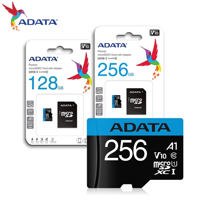 【台灣保固】ADATA 威剛 Premier microSD 128G 256G UHS-I 記憶卡 速度100MB
