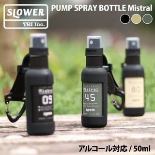 日本 Slower氣筒型噴霧器50ML【露營好康】PUMP SPRAY BOTTLE-酒精噴霧瓶 防疫小物 日本潮牌
