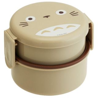 日本空運 景品 龍貓 TOTORO 雙層 2層 便當盒 保鮮盒 野餐盒 附叉子 日本製