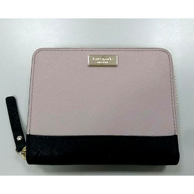 Kate Spade WLRU2968 皮夾 米色 黑色 正品 全新 現貨