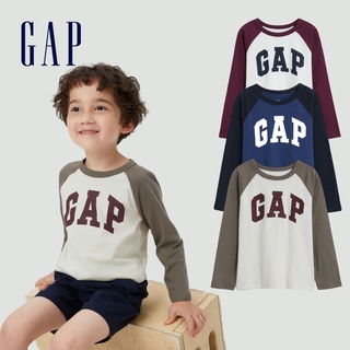 Gap 男幼童 布萊納系列 Logo長袖T恤 431564-多色可選