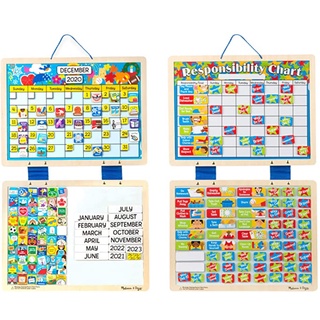 預購 美國瑪莉Melissa&Doug木製磁鐵月曆責任版responsibility chart calendar