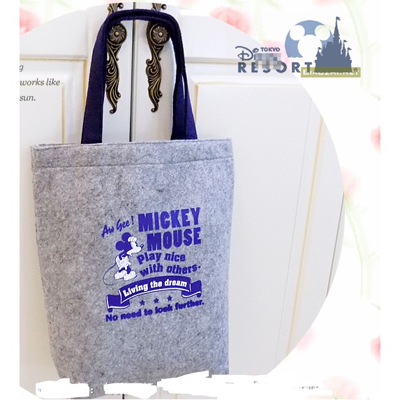 (現貨)日本 郵局限量包 毛氈包 迪士尼 米奇 手提袋  托特包 水桶包 肩背包 午餐袋