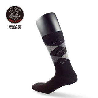 【ifeet】OL時尚型男棉質紳士襪(8452)-1雙入-黑色(老船長sinacova)