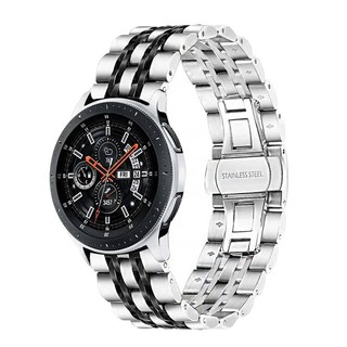 極光商城-適用三星galaxy watch華為fitbit不銹鋼錶帶active2蝴蝶扣金屬手環腕帶