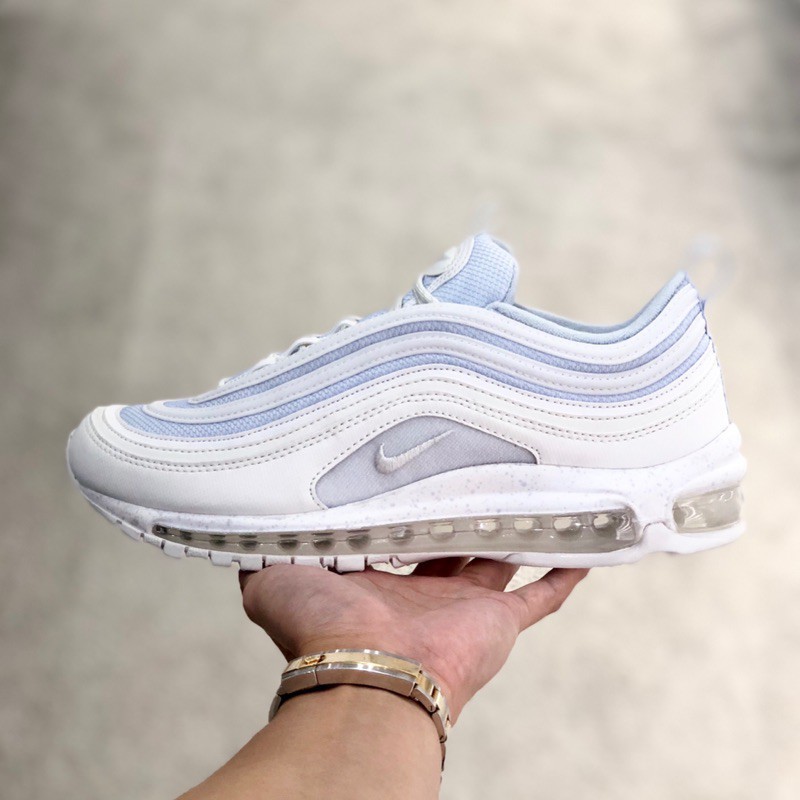 air max 97 white and light blue