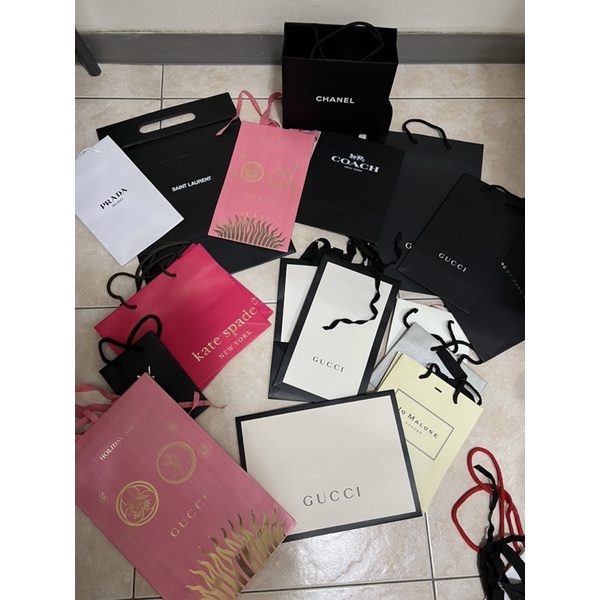 精品紙袋紙盒 LV chanel gucci Kate spade jomalone ysl Prada