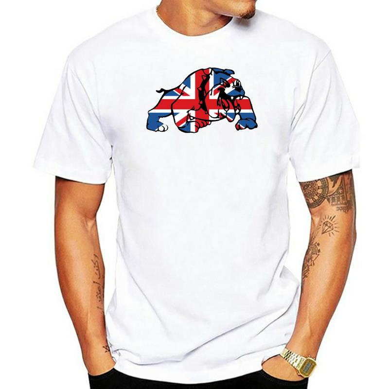 英國最好的英國,英國國旗鬥牛犬 T 恤 - 尺碼和顏色選擇