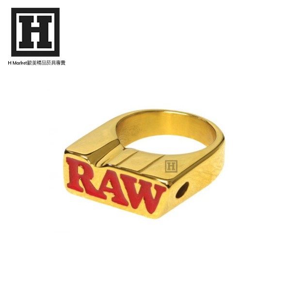 [H Market] 西班牙 RAW Smoker Ring 金戒指 全球限量 附收納盒 Joint Blunt