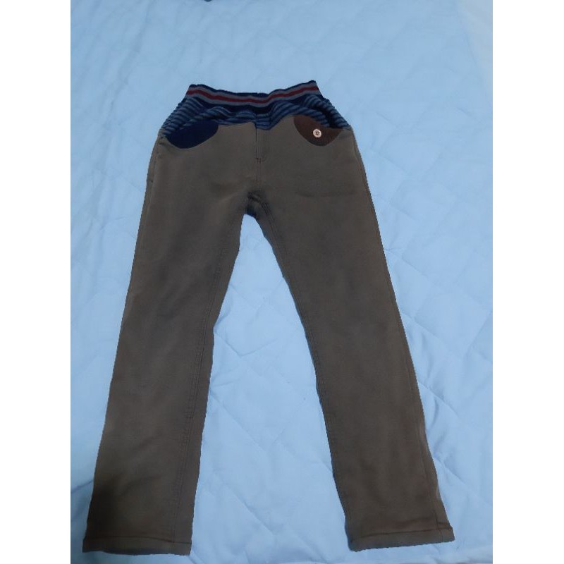 二手男童厚棉質長褲(適穿年齡7~9歲)