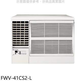 冰點變頻左吹窗型冷氣6坪FWV-41CS2-L標準安裝三年安裝保固 大型配送