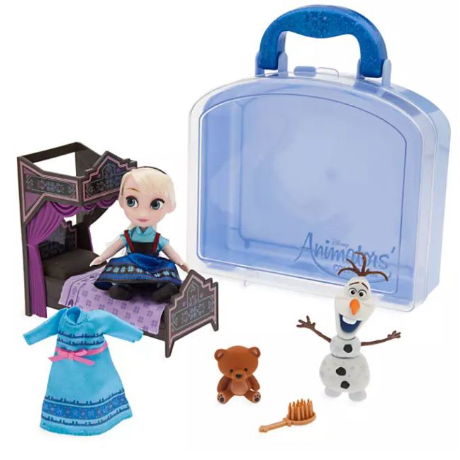 【現貨】迪士尼動畫片收藏Elsa迷你玩偶套裝