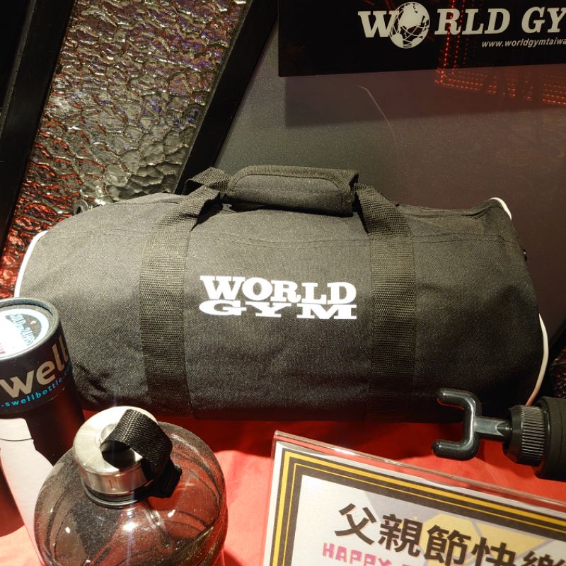 [小卡貓] (全新未拆) World Gym 運動健身 圓桶包