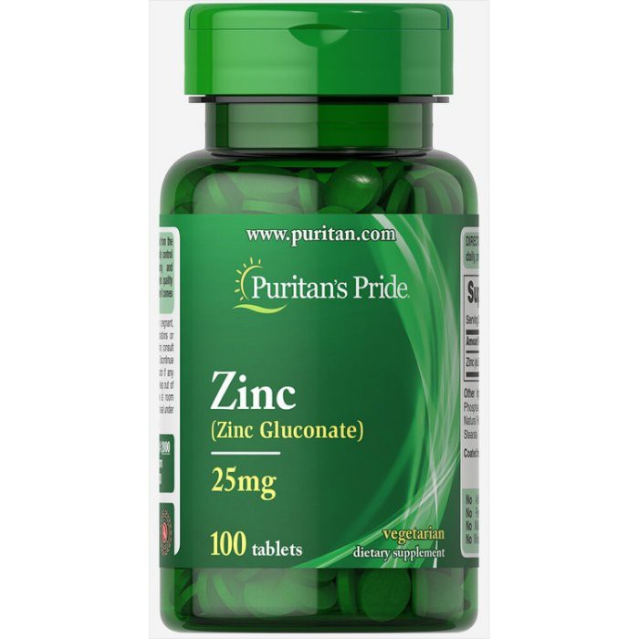 最新效期2027 美國原裝 普瑞登 葡萄糖酸鋅ZINC Puritan's Pride  25mg  100顆裝