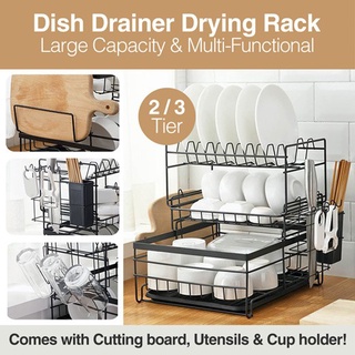 2/3 Tier Nordic Kitchen Drying Dsh rack / Minimalist Organiz