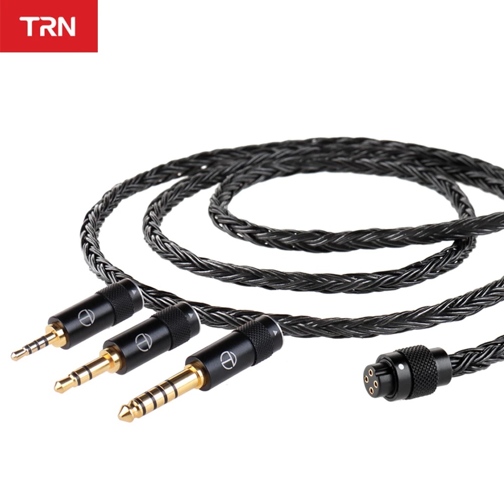 TRN T2 PRO耳機陞級線材16股352芯鍍銀線可換音訊插頭陞級線材