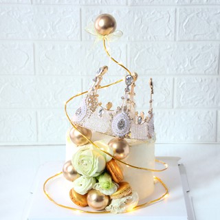 星星圓形烘焙蛋糕裝飾週年生日派對鋁線紙杯蛋糕飾品用品