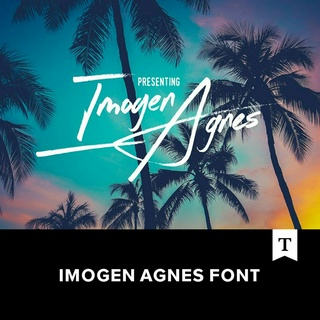 優雅現代手寫簽名英文字體 Imogen Agnes Font.F2019050105