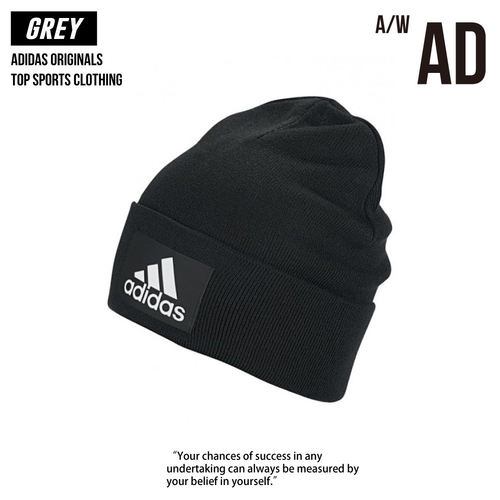 G.S】Adidas Logo Woolie DZ8930 Black 毛帽黑色全新正品| 蝦皮購物
