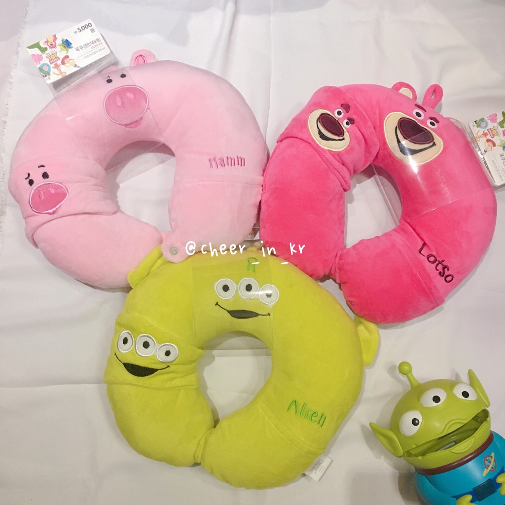 現貨♥️韓國🇰🇷大創 玩具總動員 眼罩+頸枕組 三眼怪 熊抱哥 火腿豬