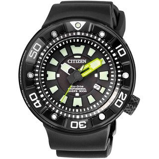 【CITIZEN星辰】限量 BN0177-05E 300米潛水錶 橡膠帶 光動能男錶 黑 48mm 台南 時代鐘錶