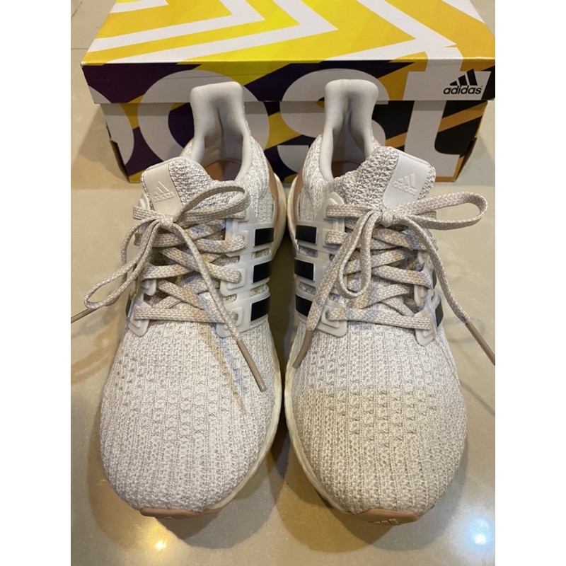 大降價! [全新正貨] Adidas Ultra Boost 經典女款 灰白色 玫瑰粉