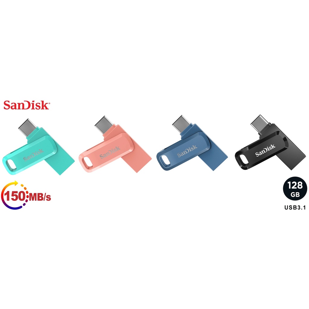 代理商貨 全新附發票 SanDisk Ultra GO 128G TYPE-C USB 3.1 雙用 OTG 隨身碟