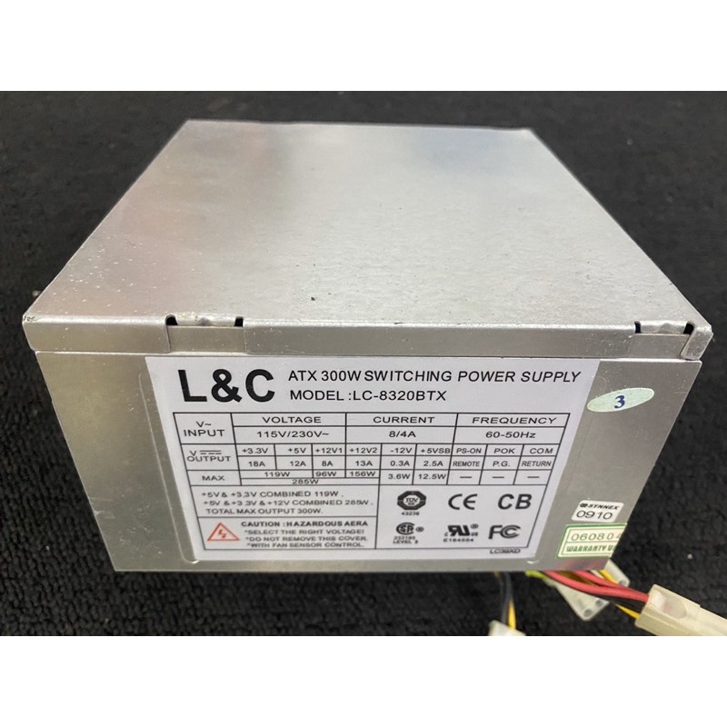 二手良品 L&amp;C LC-8320BTX/300W/電源供應器/Power/個人保固3天