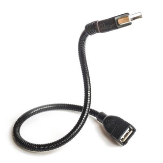 【QQMART】6MM 可傳輸資料 金屬USB軟管 延長線 USB蛇管 金屬軟管 LED燈 蛇型管 加長加粗
