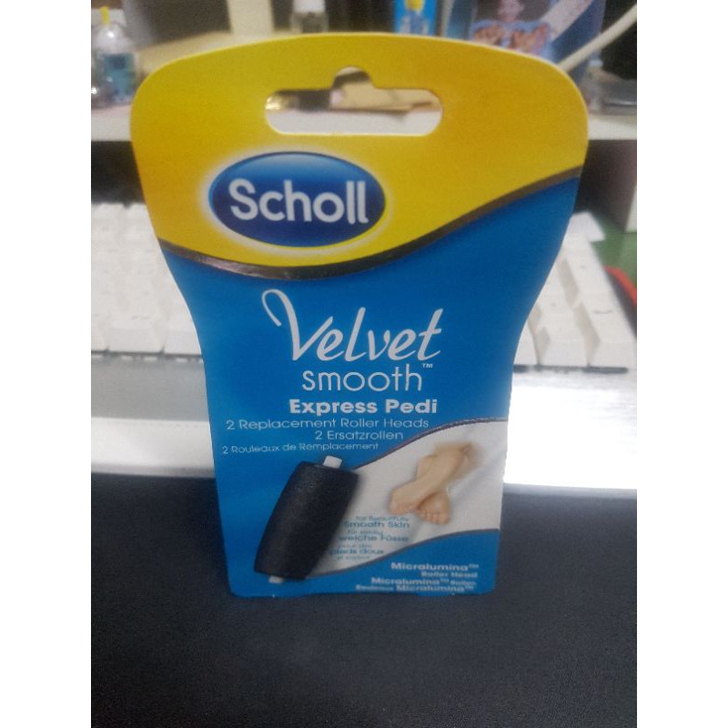 Scholl 爽健 電動去硬皮機 磨腳器補充包。替換磨砂頭滾輪補充裝(2入/盒)