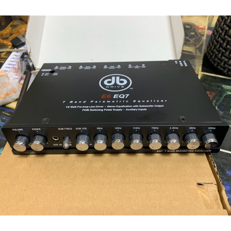 謦鋒 汽車音響  EQ E6 EQ7. DB7段式EQ