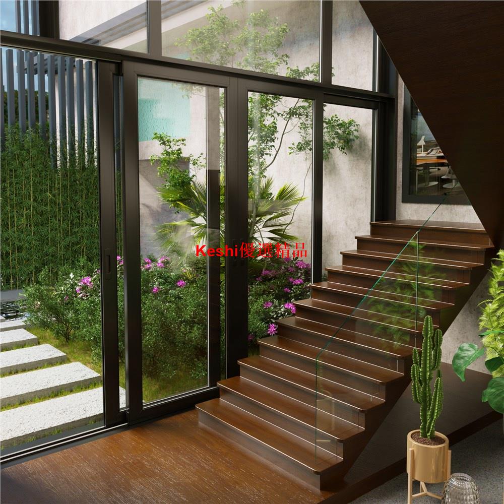 戶外花園❄✾▬樓梯實木踏步板別墅木質臺階裝飾橡木加寬木板閣樓木制地板定制--Keshi優選精品