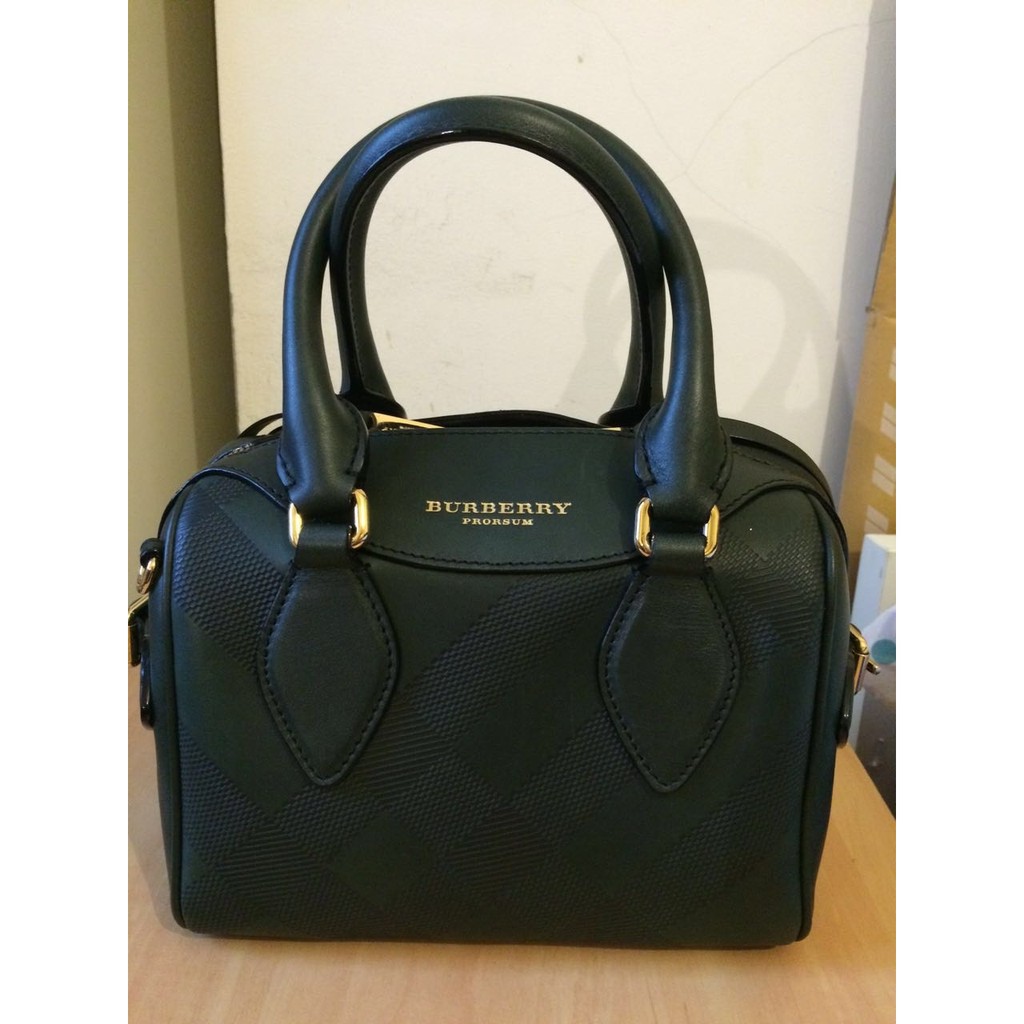 現貨全新 全新burberry Prorsum 系列圓筒包小羊皮限量款 蝦皮購物